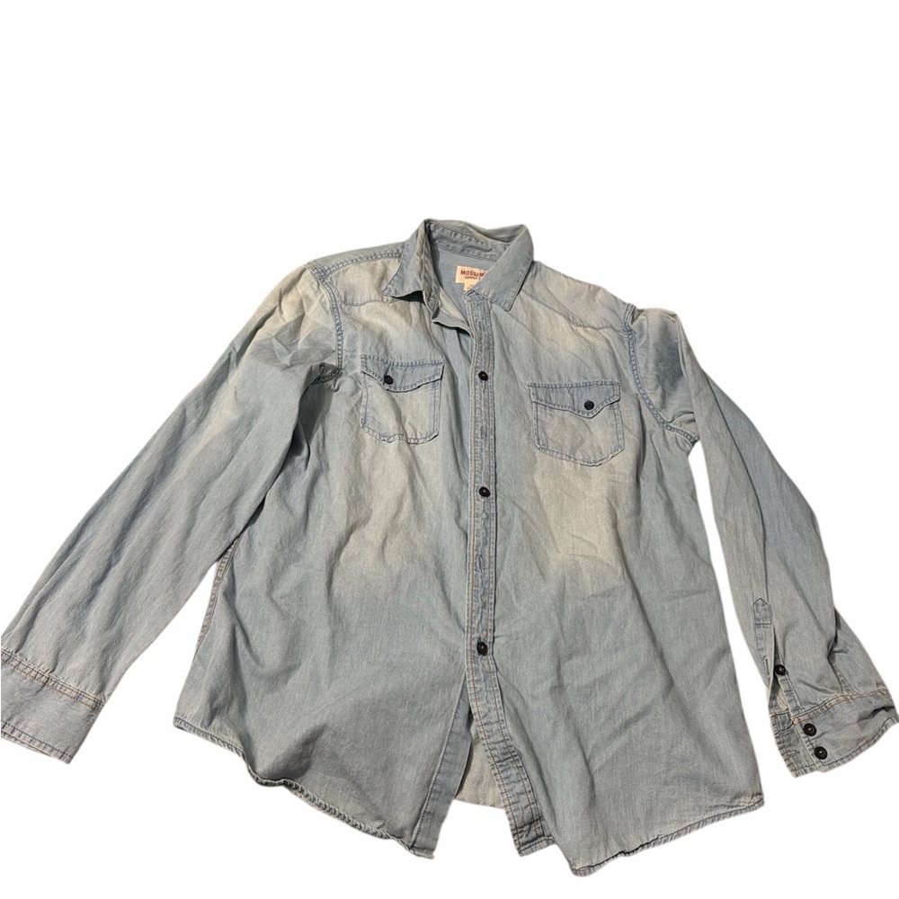 Mossimo Supply Co. Light Blue Button-Up Shirt